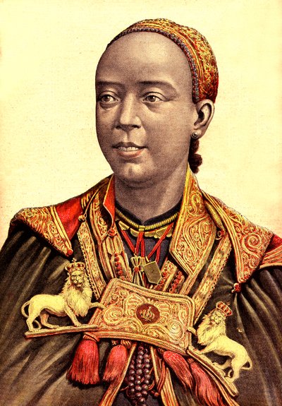 Taytou Betel, Kaiserin Gemahlin von Menelik II. von Äthiopien von Henri Meyer