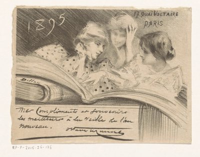 Neujahrswunsch von Octave Uzanne für das Jahr 1895 von Henri Patrice Dillon