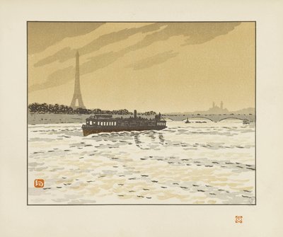 Vom Quai de la Conférence [Die sechsunddreißig Ansichten des Eiffelturms] von Henri Rivière