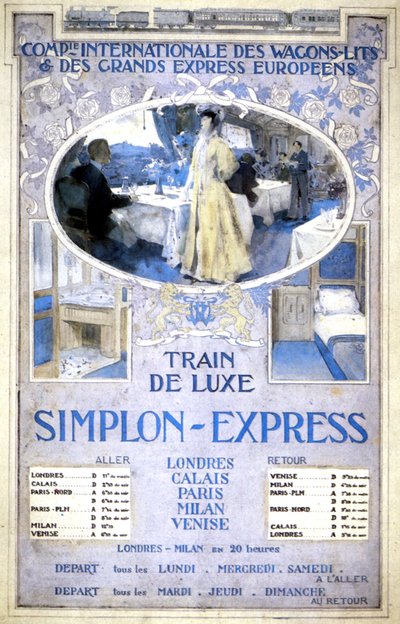 Simplon Express Luxuszug von Henri Toussaint