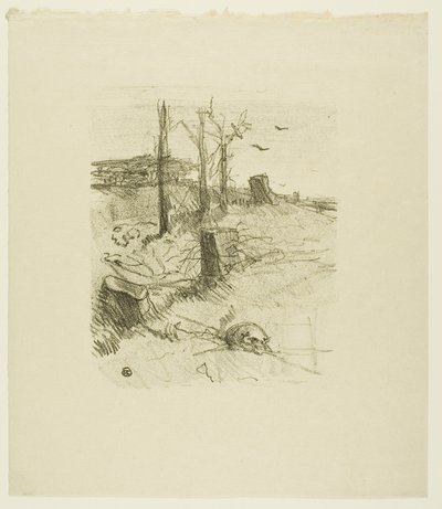 Ein Friedhof in Galizien, aus Au Pied du Sinaï von Henri de Toulouse-Lautrec