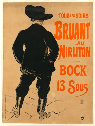 Aristide Bruant von Henri de Toulouse-Lautrec