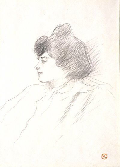 Kopf einer Frau von Henri de Toulouse-Lautrec