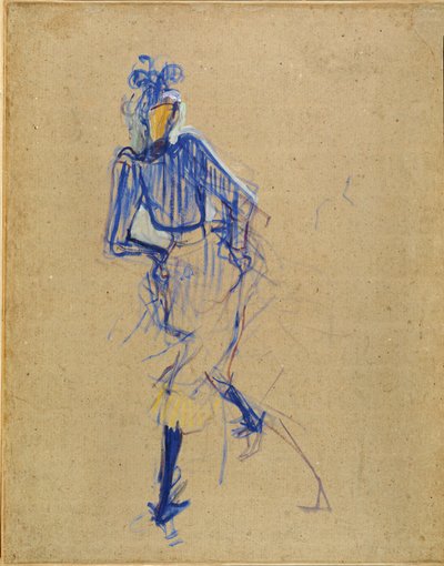 Jane Avril tanzt von Henri de Toulouse-Lautrec