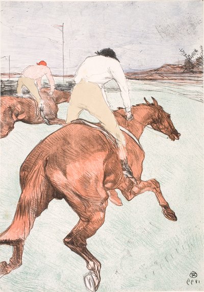 Der Jockey von Henri de Toulouse-Lautrec