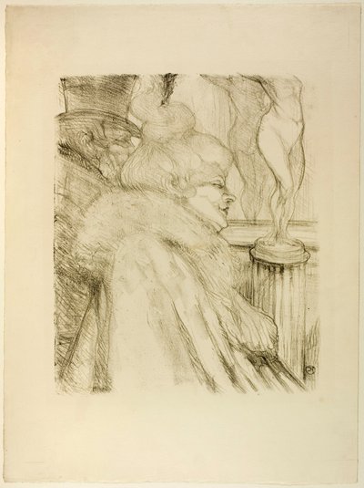 Das Theater verlassen von Henri de Toulouse-Lautrec