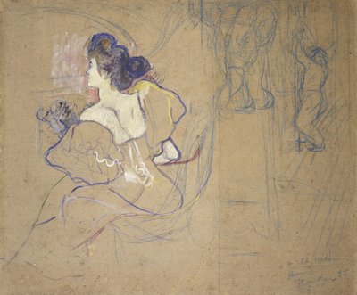 Madame Thadée Natanson (Misia Godebska, 1872-1950) im Theater von Henri de Toulouse-Lautrec
