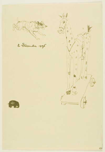 Speisekarte Sylvain von Henri de Toulouse-Lautrec