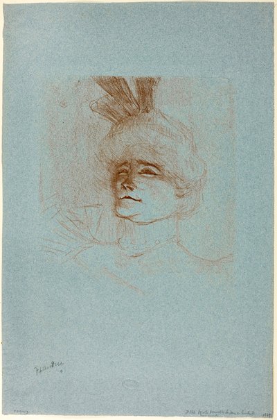 Porträt von Mademoiselle Marcelle Lender, Dreiviertelansicht von Henri de Toulouse-Lautrec