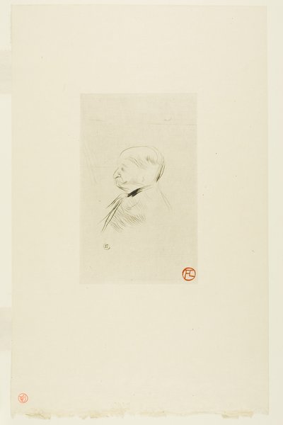 Porträt eines Mannes von Henri de Toulouse-Lautrec