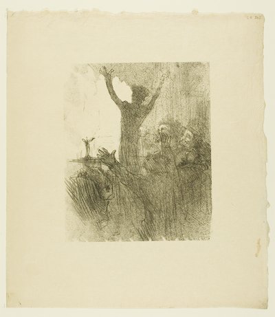 Schlomé Fuss in der Synagoge, aus Au Pied du Sinaï von Henri de Toulouse-Lautrec
