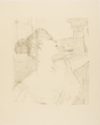 Sybil Sanderson, aus Treize Lithographies von Henri de Toulouse-Lautrec