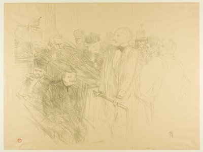 Der Arton-Prozess, Ribot gibt Beweise (zweite Platte) von Henri de Toulouse-Lautrec