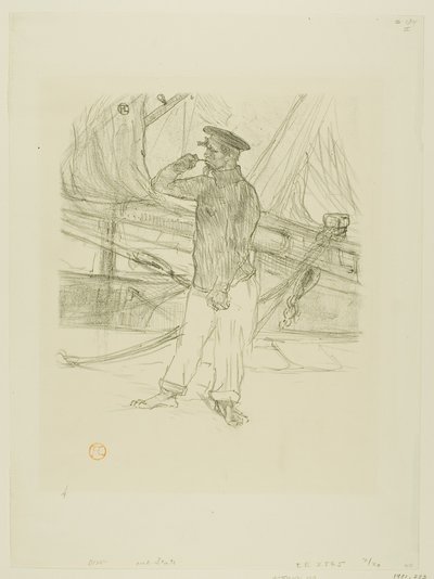 Der geräucherte Hering, aus Mélodies de Désiré Dihau von Henri de Toulouse-Lautrec