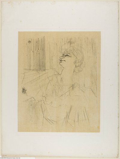 Yvette Guilbert—A Menilmontant de Bruant, aus Yvette Guilbert von Henri de Toulouse-Lautrec