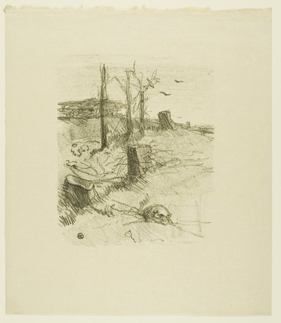 Ein Friedhof in Galizien, aus Au Pied du Sinaï von Henri de Toulouse Lautrec
