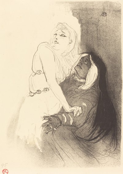 An der Renaissance: Sarah Bernhardt in Phèdre von Henri de Toulouse Lautrec