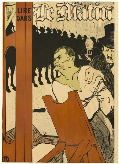 Am Fuße des Schafotts von Henri de Toulouse Lautrec