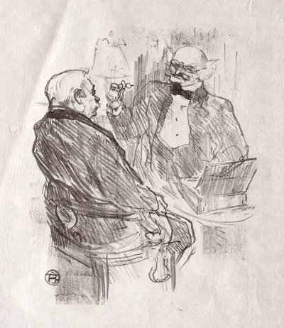 Am Fuße des Sinai: Georges Clemenceau und der Augenarzt Mayer von Henri de Toulouse Lautrec