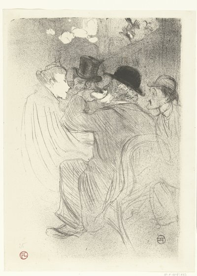Besucher im Café Moulin Rouge von Henri de Toulouse Lautrec
