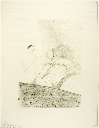 Brandès in ihrer Loge von Henri de Toulouse Lautrec