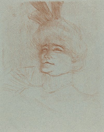 Büste von Mlle. Marcelle Lender, drei Viertel gedreht von Henri de Toulouse Lautrec