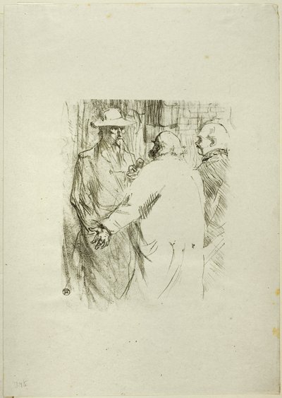 Clemenceau im Gebüsch, aus Au Pied du Sinaï von Henri de Toulouse Lautrec
