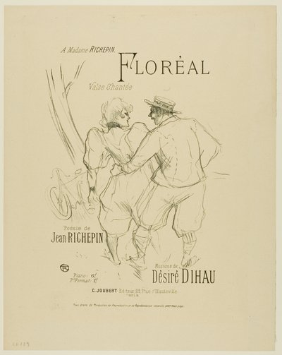 Floréal, aus Mélodies de Désiré Dihau von Henri de Toulouse Lautrec