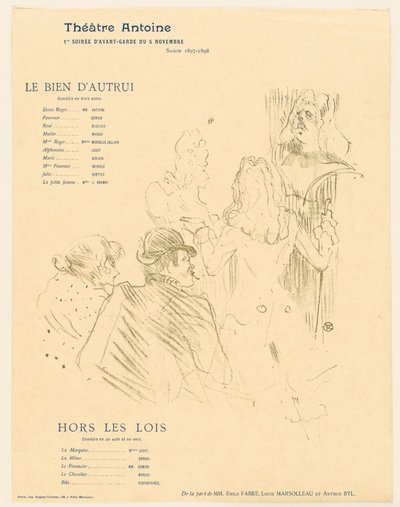 Hommage an Molière von Henri de Toulouse Lautrec