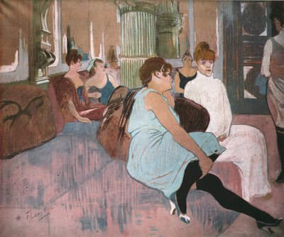 Im Salon in der Rue des Moulins von Henri de Toulouse Lautrec