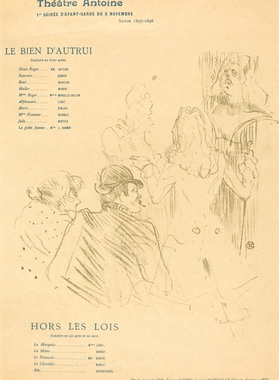 Das Gut des Anderen; Außerhalb der Gesetze von Henri de Toulouse Lautrec