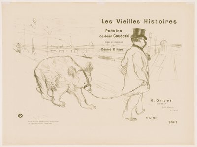 Les Vieilles histoires: Couverture - Frontispiz von Henri de Toulouse Lautrec