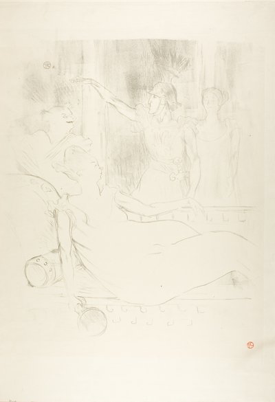 Madame Simon-Girard, Brasseur und Guy in La belle Hélène von Henri de Toulouse Lautrec