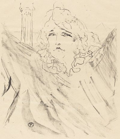 Sarah Bernhardt in Cleopatra Sarah Bernhardt dans Cléopatre, 1896 von Henri de Toulouse Lautrec