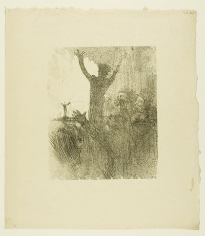 Schlomé Fuss in der Synagoge, aus Au Pied du Sinaï von Henri de Toulouse Lautrec