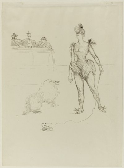 Der Tierbändiger vor dem Tribunal von Henri de Toulouse Lautrec