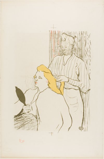 Der Friseur, Programm für das Théâtre Libre von Henri de Toulouse Lautrec