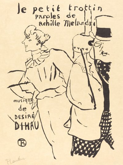 Das kleine Botengirl Le petit trottin, 1893 von Henri de Toulouse Lautrec
