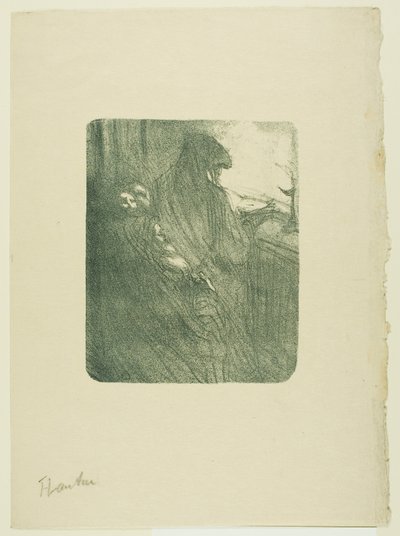 Die alten Flirts, aus Mélodies de Désiré Dihau von Henri de Toulouse Lautrec