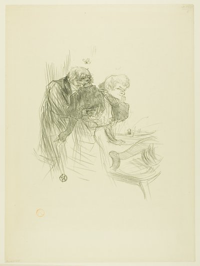 Das Gebet der polnischen Juden, aus Au Pied du Sinaï von Henri de Toulouse Lautrec