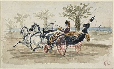 Die Promenade des Anglais in Nizza von Henri de Toulouse Lautrec
