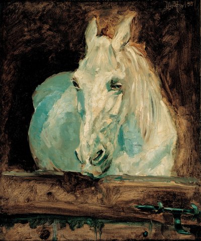 Das weiße Pferd "Gazelle", 1881 von Henri de Toulouse Lautrec