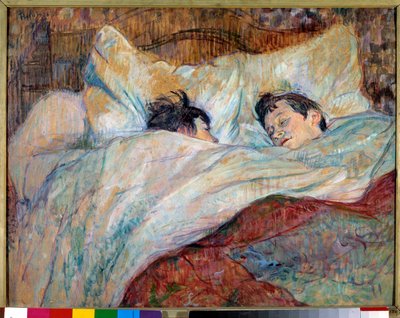 Das Bett (Zwei schlafende Kinder) von Henri de Toulouse Lautrec