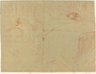 Frau auf dem Rücken, 1896 von Henri de Toulouse Lautrec