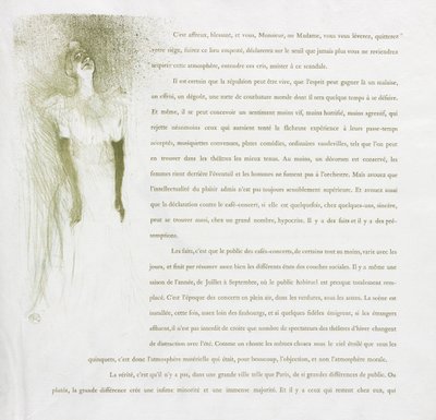 Yvette Guilbert-Französische Serie: Nr. 3 von Henri de Toulouse Lautrec