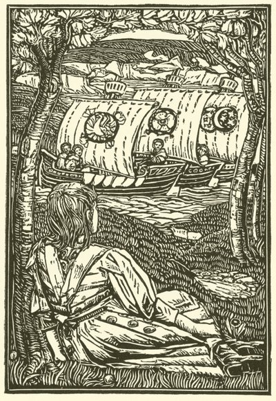 Aus einem Buch der Weihnachtslieder (Gravur) von Henry Payne