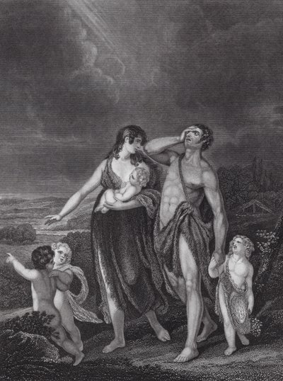 Die Abreise von Kain, Genesis, Kap. 4, Vers 16 von Henry (after) Singleton
