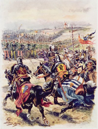 Angriff der französischen Kavallerie, Illustration für 
