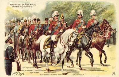 Prozession von neun Königen, London, 20. Mai 1910 von Henry A. Payne