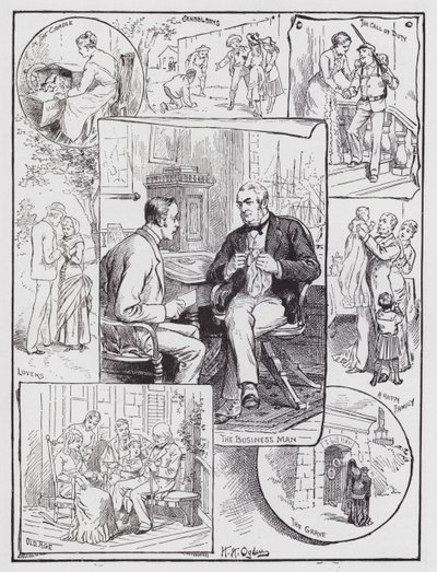 Der häusliche Kreis von Henry Alexander (after) Ogden
